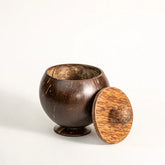 Thenga coconut shell container with lid set of 2- Festive gifts